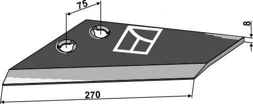 Replacement wings - typ Landsberg-Pöttinger, left fitting for Landsberg 939.50.221.1