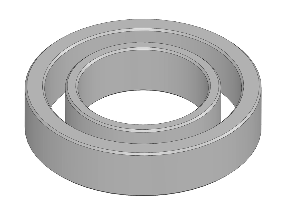Bearing spacer set - ground