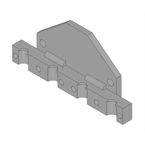 Holder - tine 4 x 7/8 mt