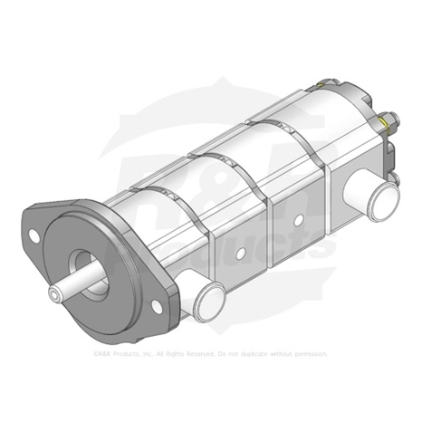 Gear pump - 4 section