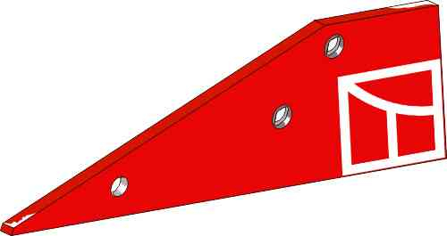 Landside - right fitting for Kverneland KK053684