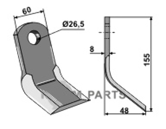 RDM Parts Y-kniv