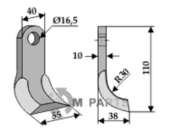 RDM Parts Y-blade