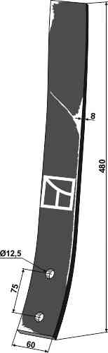 Randleitblech - links geeignet für Strom KM060122