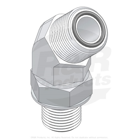 Hydraulic fitting - 45 deg