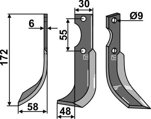 Blade, left model