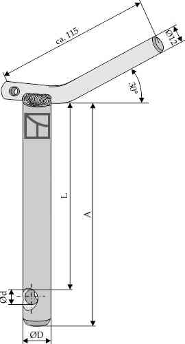 Security pin for top-links