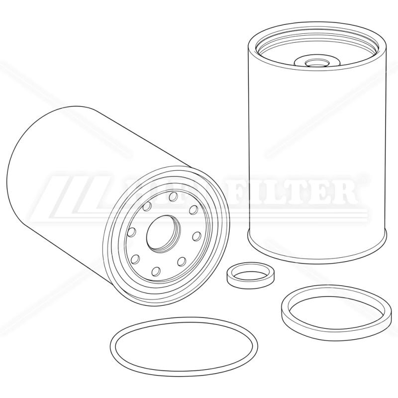 Fuel water separator filter passend voor caterpillar 1466694