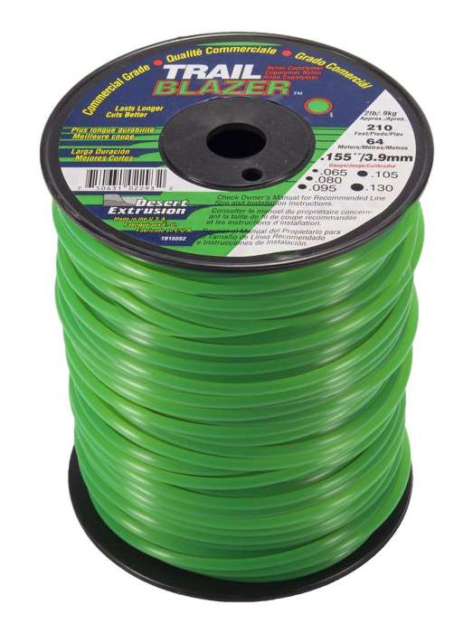 Trimmer line trailblazer™ round green .155" / 3.9mm