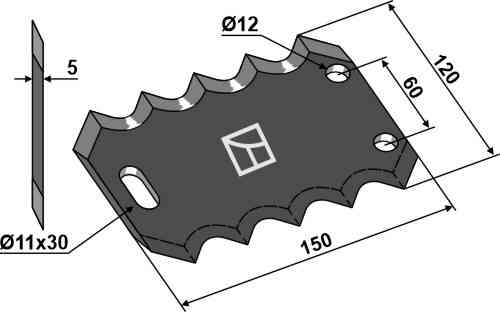 Knive til fødevareblander passer til Storti 1680033