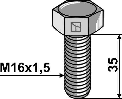 Zeskant moer - m16x1,5 - 10.9 51-1635