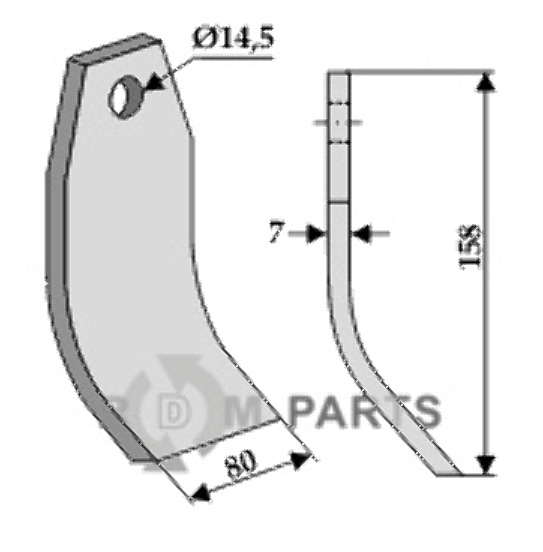 RDM Parts Blade fitting for Nobili 2555003