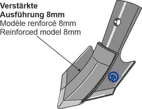 Schnell-Wechsel-Schar - 100mm geeignet für Kverneland RF22683