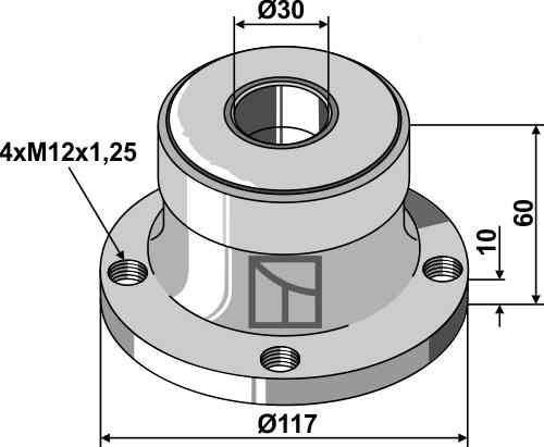 Bearing fitting for Väderstad 470974