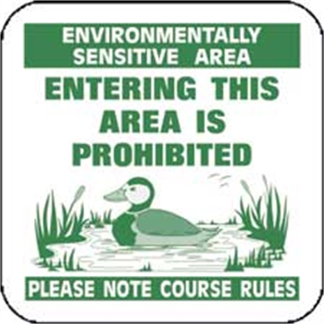 Sign - environmentally sensitive