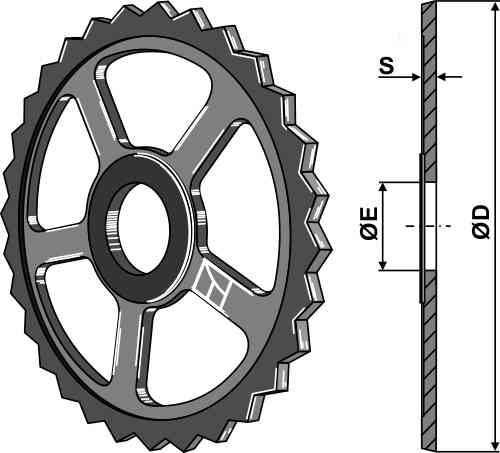 Ster-ring - Ø530 mm passend voor Quivogne RFT53750