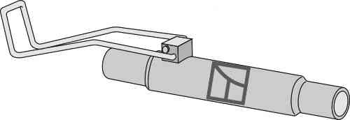 Tube with spring handle assembly