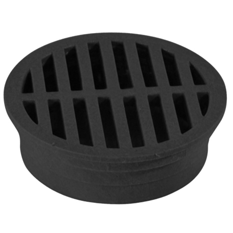 Round grate - 4" black