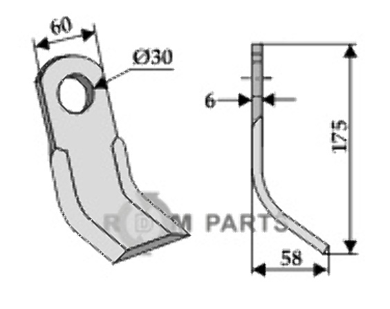 RDM Parts Y-kniv