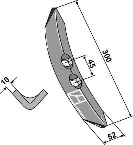 Share 300mm fitting for Einböck 15167 - 15267