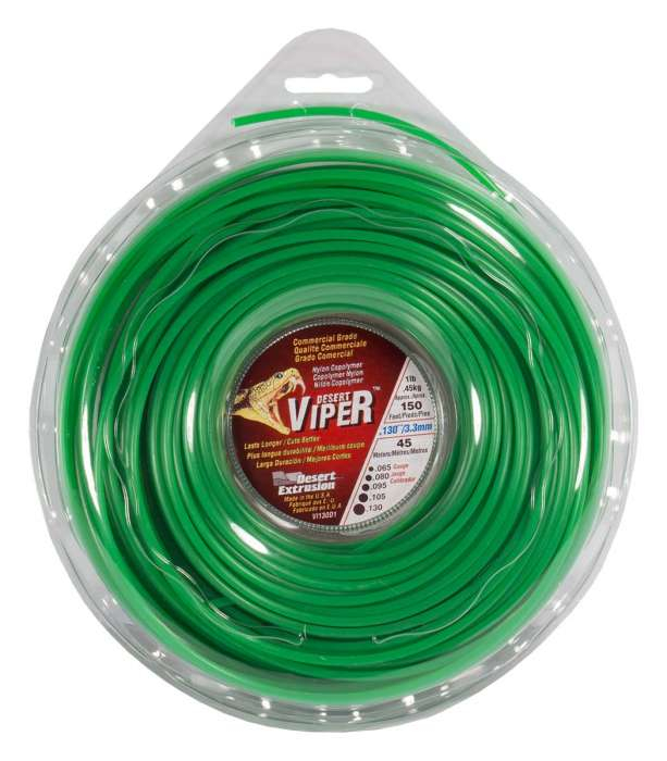 Trimmer line viper™ round green .130" / 3.3mm