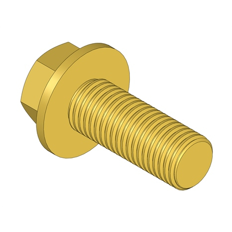 Bolt - hex hd flanged m16