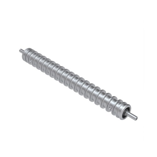 Roller - grooved machined aluminum