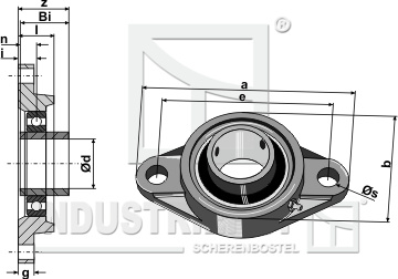 Tension bearing ucfl - Ø40 31-ucfl208