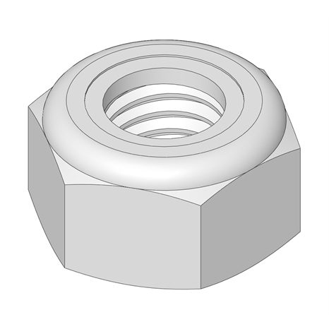 LOCKNUT - 10MM X 1.5 NYLON JAM