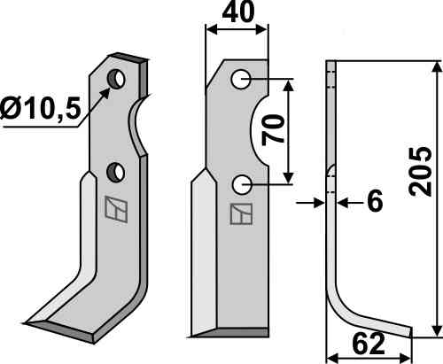 Blade, right model