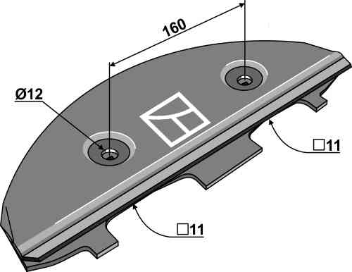Glijschoen passend voor Kuhn 55901200 Glijschoen passend voor Kuhn 55901200