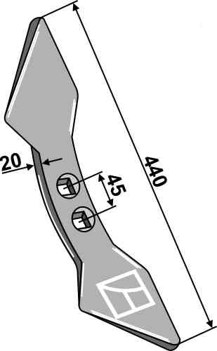 Double heart point  45 fitting for Frost 50226