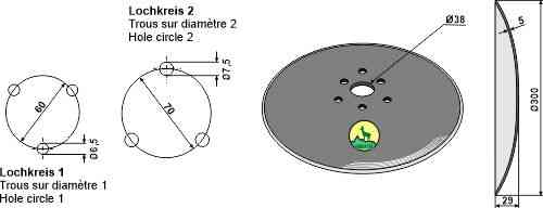 Plain disc Ø300x5