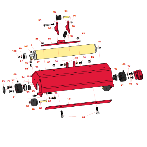 Toro Greensmaster 3250-D Tri-Roller Unit - Model 04495