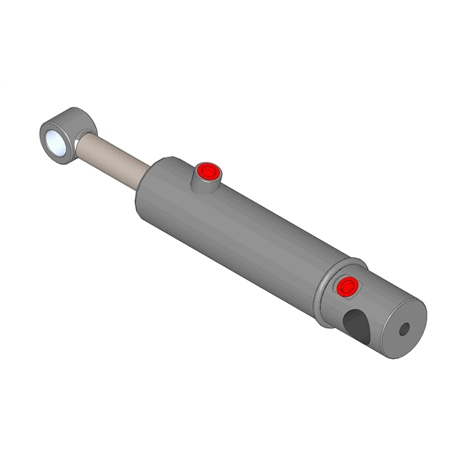 Cylinder - hydraulic rear