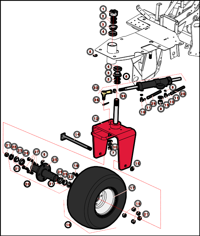 Toro Greensmaster 3100 Rear Wheel