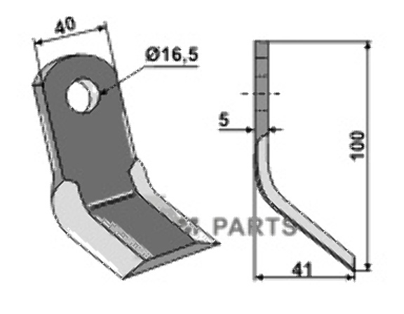 RDM Parts Y-blade fitting for Dragone 192.02.653