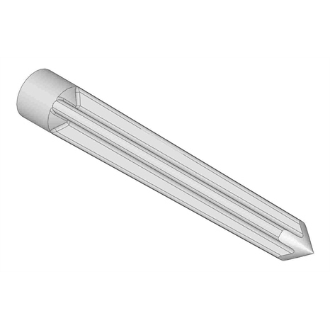 Alloy shatter tine - .750mt x 5.500l x .625 cross od