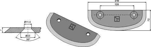 Futtermischwagenmesser Futtermischwagenmesser