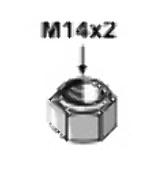 Sicherungsmutter - m14x2 63-rou-84 Sicherungsmutter - m14x2 63-rou-84