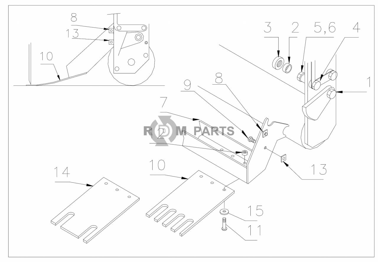 Replacement parts for VD7316 Turf hold down kit