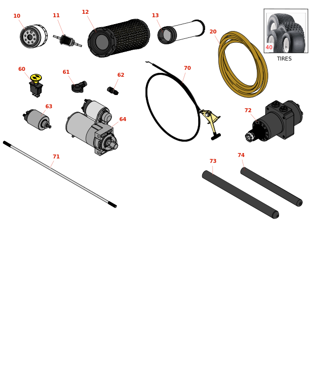John Deere 661R Quik Trak Rotary Mower Mower parts