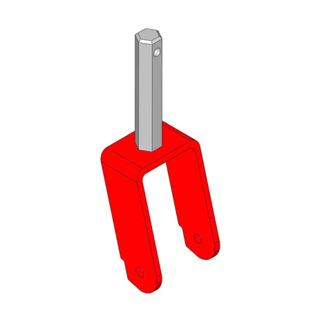 Caster fork - rear