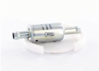 In-line plastic fuel filter