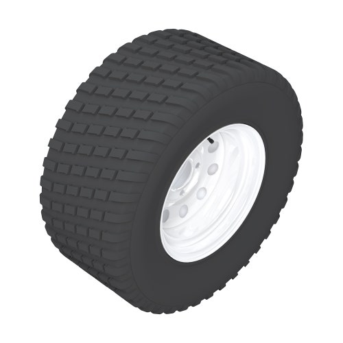 Tire & wheel - 24x12.00-12 (4 ply) carlisle turf master