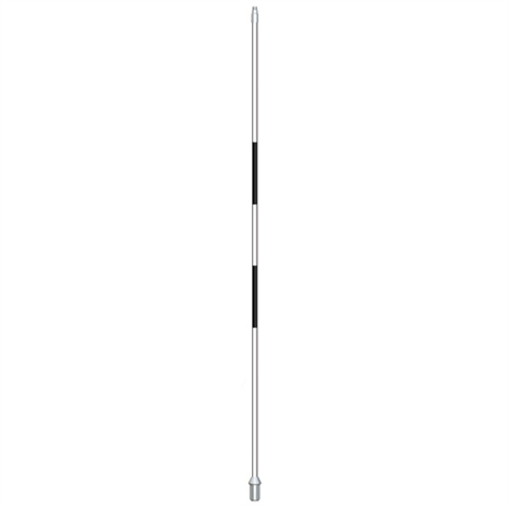 Flagsticks with 2 center stripes 1/2" x 7' - set/9 white with black Flagsticks with 2 center stripes 1/2" x 7' - set/9 white with black