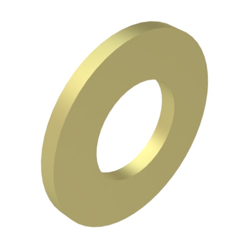 Washer - flat 3/8 sae y/zinc