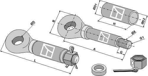 Trailer coupling ring ( MOT (Germany - checked ) Trailer coupling ring ( MOT (Germany - checked )