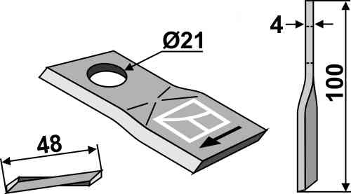 Rotary mower blade