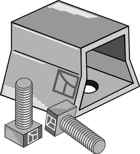 Verbindungsklammer mit Schrauben geeignet für Marsk-Stig 01010104 Verbindungsklammer mit Schrauben geeignet für Marsk-Stig 01010104